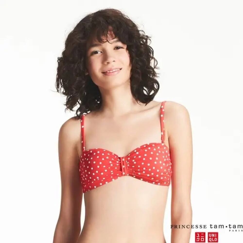 UNIQLO Red Polka Dot 2-Piece Bikini Medium Size 12